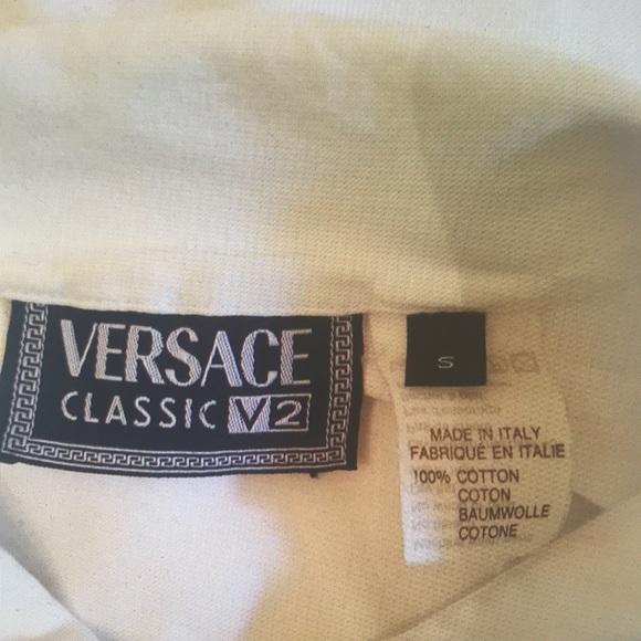💎Versace Classic V2 Shirt Greek Key Logo Size:M - Picture 2 of 8